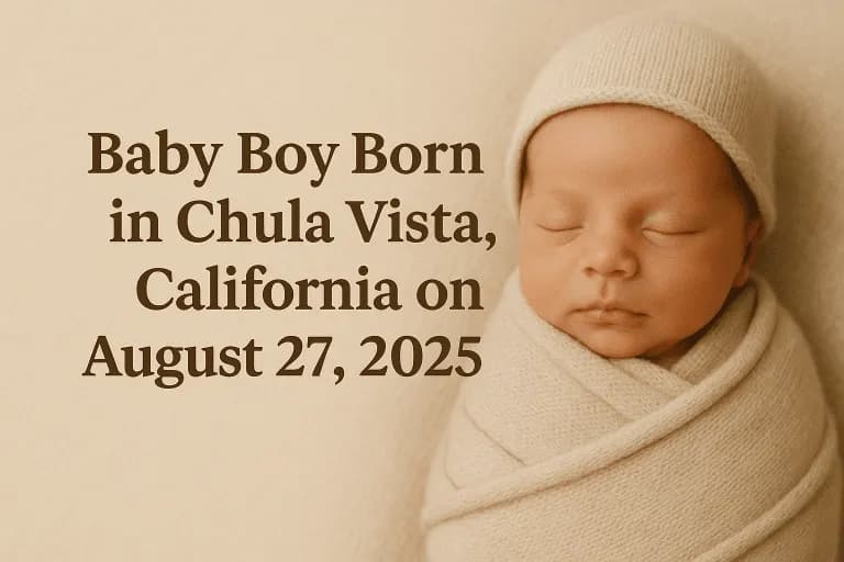 Baby Boy Born in Chula Vista