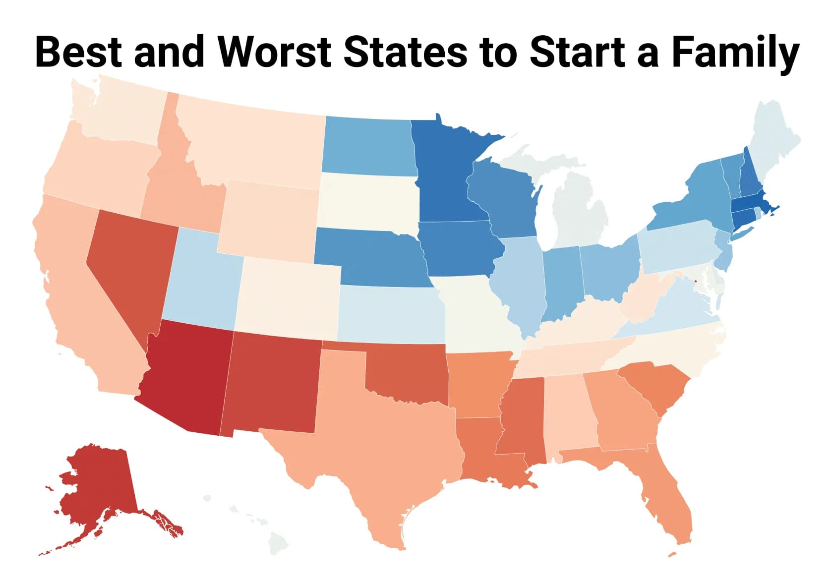 Best and Worst States to Start a Family