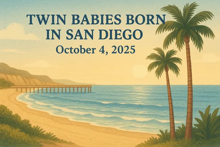 Twin Babies Born in San Diego