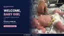 Birth announcement for a baby girl born April 26, 2026 in Pomona, California through Ivy Surrogacy — a two-dad family's third Ivy baby.