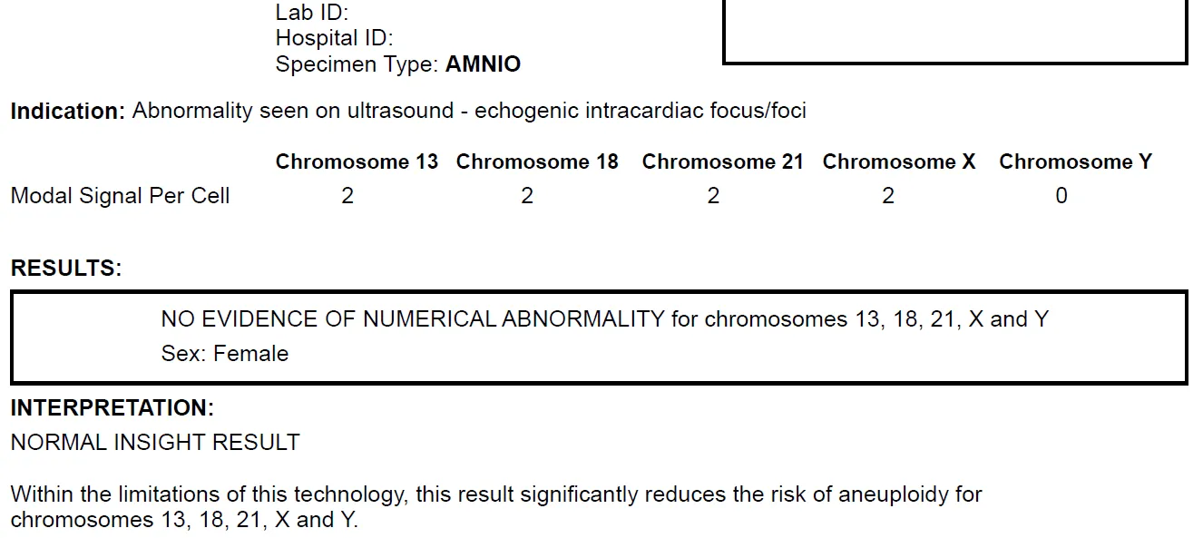 amnio Result