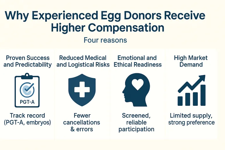 experienced egg donor compensation