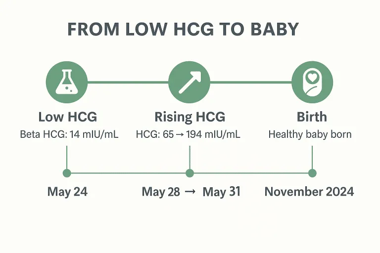low hcg to baby 2