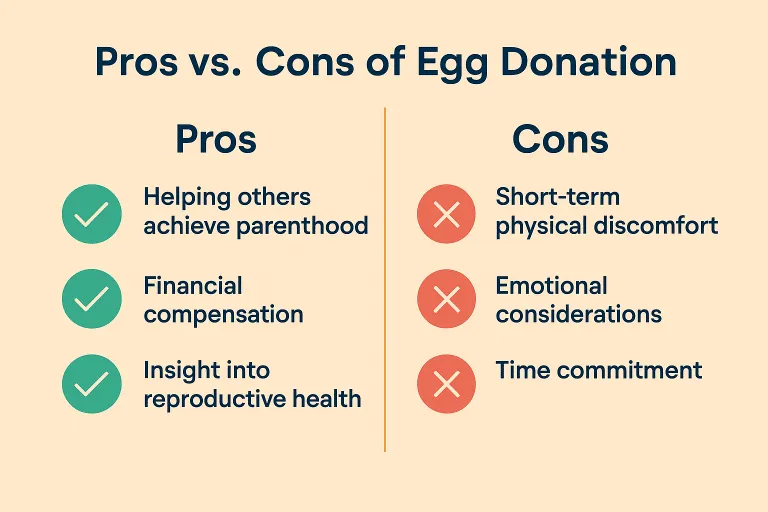 pros and cons of egg donation